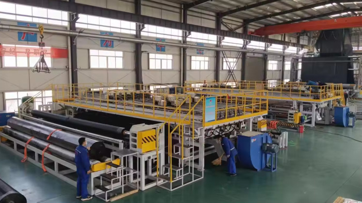 Shandong Yibo Yangguang Engineering Materials Co., Ltd. linea di produzione del fabbricante